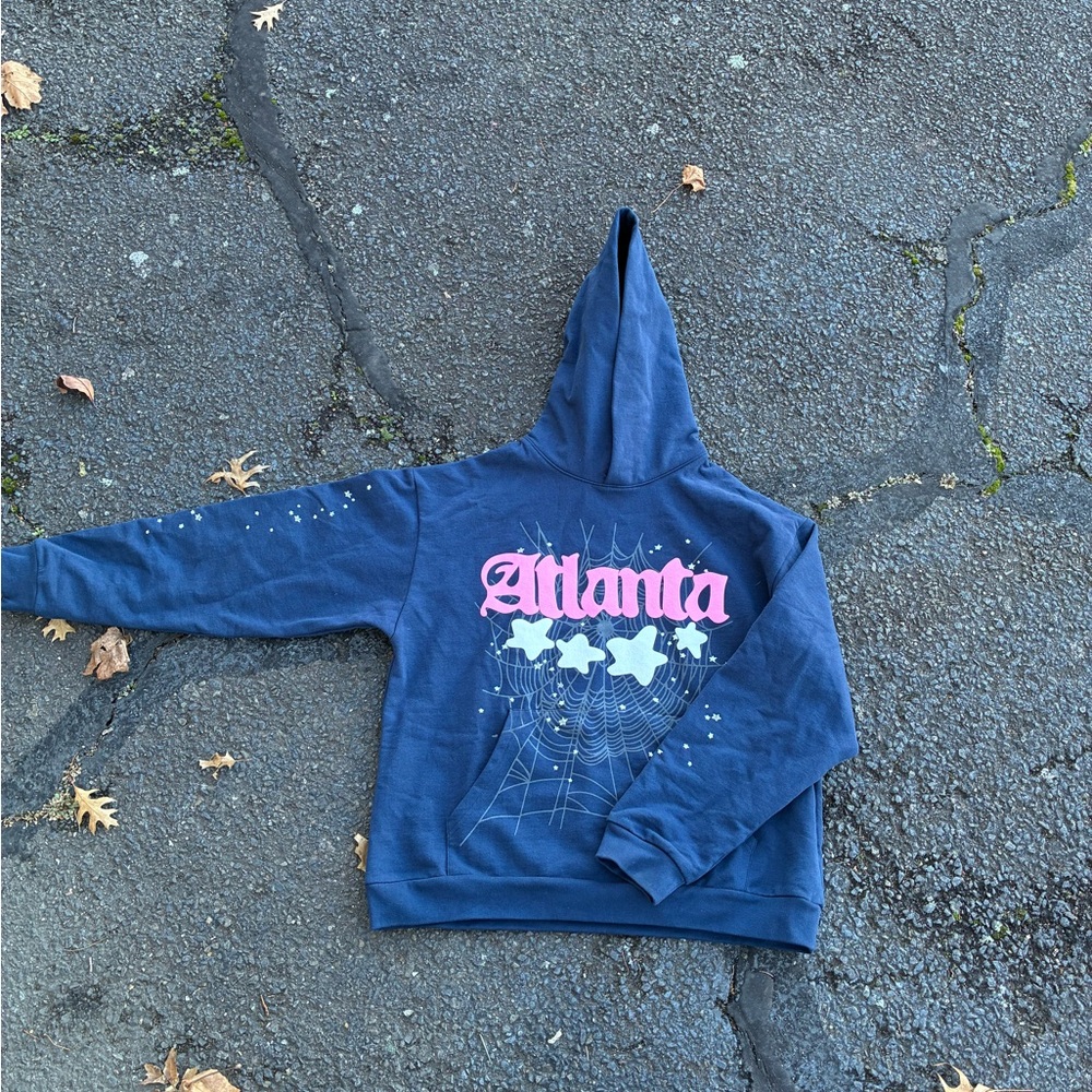 STARTER Blue Hoodie with Vibrant Graphic